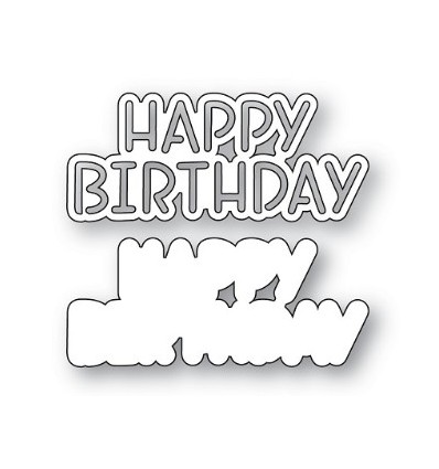 Stanzschablone Happy Birthday - Memory Box