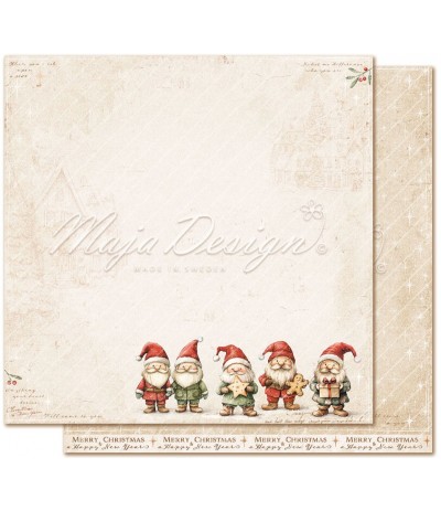 Scrapbooking Papier Christmas Wish -Upon a star 12x12" - Maja Design
