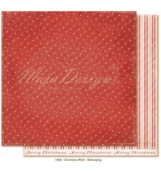 Scrapbooking Paper Christmas Belonging - Kindness 12x12" - Maja Design