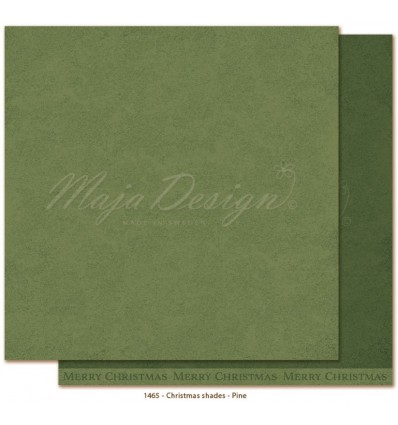 Scrapbooking Paper Christmas shades - Pine 12x12" - Maja Design