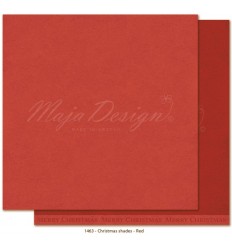 Scrapbooking Paper Christmas shades - Red 12x12" - Maja Design