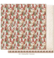 Scrapbooking Paper Christmas Wish - Hometown 12x12" - Maja Design