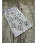 Clear Stamps Numbers 1234567890 - Scrapbook Forever
