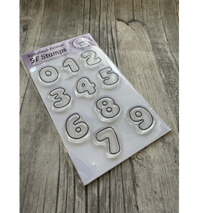 Clear Stamps Numbers 1234567890 - Scrapbook Forever