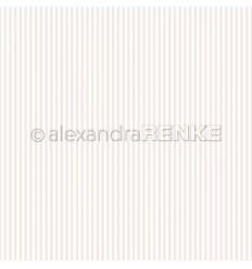 Scrapbooking Papier Schmale rosa Streifen - Alexandra Renke