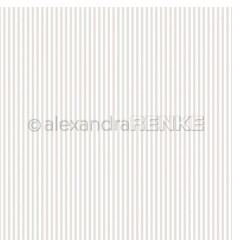 Scrapbooking Papier Schmale graue Streifen - Alexandra Renke