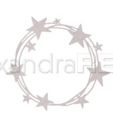 Stanzschablonen Fröhlicher Sternenkranz  - Alexandra Renke