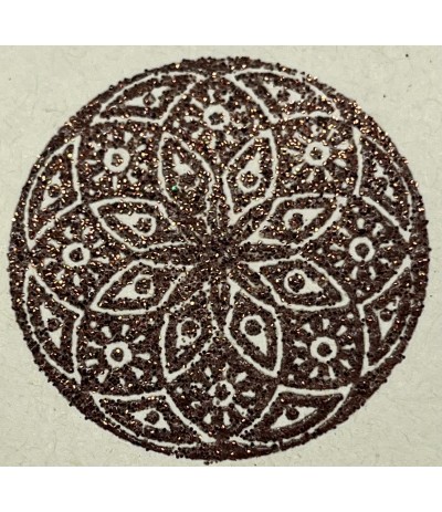 Embossing Pulver Braun mit Kupfer Glitzer 10gr.