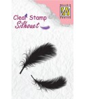 Clear Stamp Silikon Stempel Federn - Marianne Design