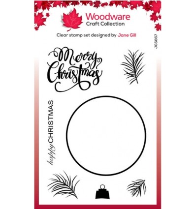 Clear Stamps Paintable Baubles - Woodware