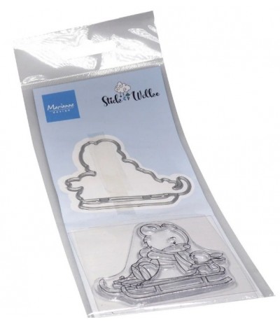 Die Cut and Stamp Bear & Rabbit - Marianne Design