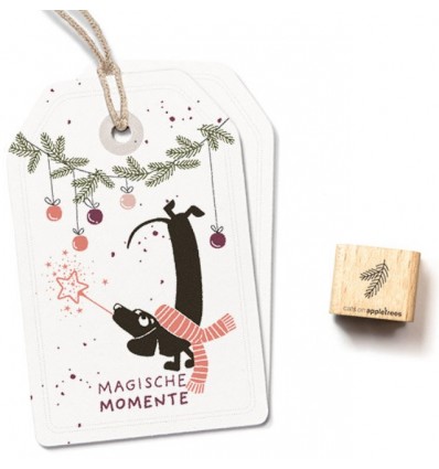 Ministempel Tannenzweig4 - cats on appletrees