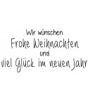 Wir wünschen Frohe Weihnachten.. Stempel