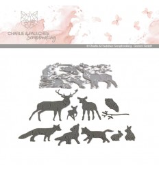 Stanzschablonen Waldtiere - Charlie und Paulchen