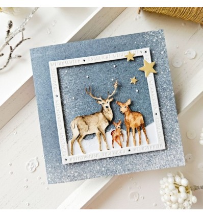 Stanzschablonen Textrahmen quadratisch - Charlie und Paulchen