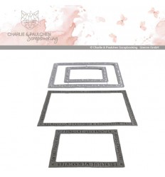 Stanzschablonen Textrahmen A6 - Charlie und Paulchen