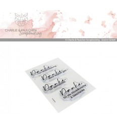 Stempelset Danke - Charlie &amp; Paulchen