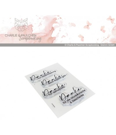 Stempelset Danke  - Charlie & Paulchen