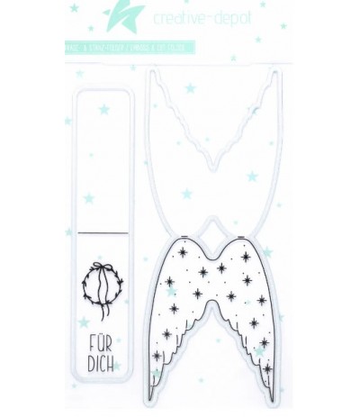 Stanzformen Set Klappkarte Engelsflügel - Creative Depot
