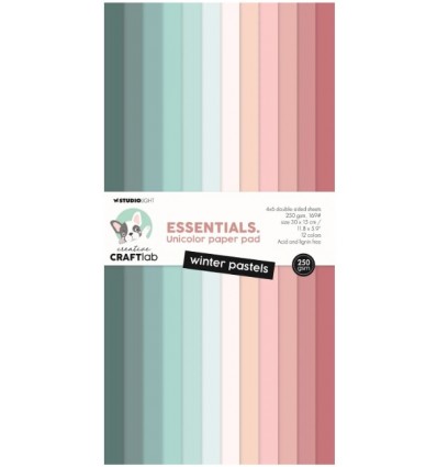 Scrapbooking Papier Winter Pastels 30 x 15 cm - Studio Light