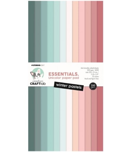 Scrapbooking Papier Winter Pastels 30 x 15 cm - Studio Light