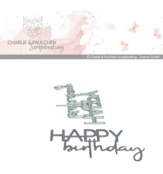 Stanzform HAPPY Birthday - Charlie &amp; Paulchen