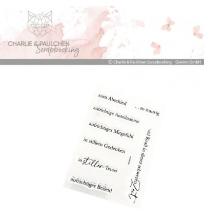 Mini Stempelset Trauer - Charlie & Paulchen