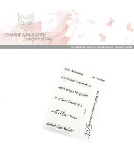 Mini Stempelset Trauer - Charlie & Paulchen