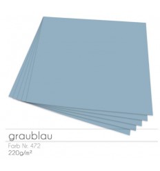 Scrapbooking Papier in Graublau, 12 Stk. 30,5 x 30,5cm