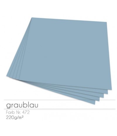 Scrapbooking Papier in Graublau, 12 Stk. 30,5 x 30,5cm