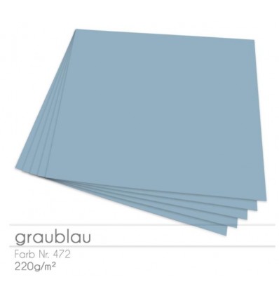 Scrapbooking Papier in Graublau, 12 Stk. 30,5 x 30,5cm