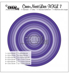 Die cut, 12 circles - Crealies