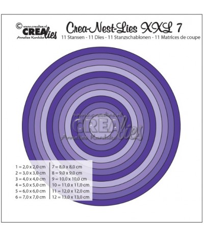 Die cut, 12 circles - Crealies