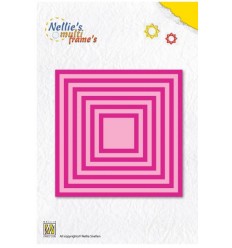 Cutting Dies 14 squares straight small  - Nellie's Choice