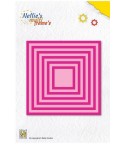 Stanzschablonen 14 Quadrate Klein - Nellie's Choice