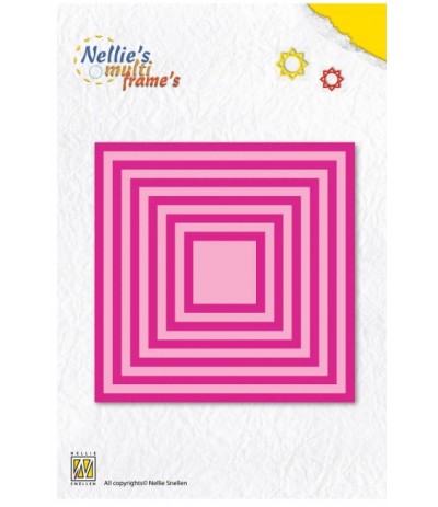 Cutting Dies 14 squares straight small  - Nellie's Choice