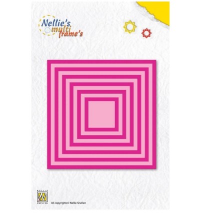 Cutting Dies 14 squares straight small  - Nellie's Choice