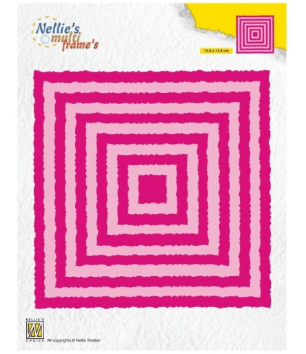 Cutting Dies 11 squares Photo frame  - Nellie's Choice