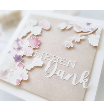Stanzschablone Vielen LIEBEN  Dank - Alexandra Renke