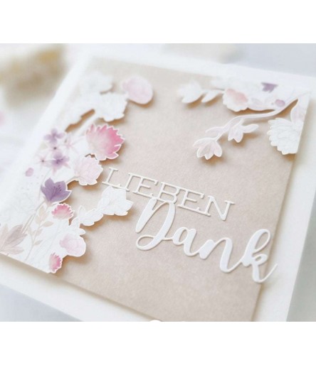 Stanzschablone Vielen LIEBEN  Dank - Alexandra Renke