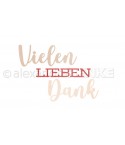 Stanzschablone Vielen LIEBEN  Dank - Alexandra Renke