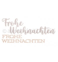 Stanzschablonen Duo Frohe Weihnachten - Alexandra Renke