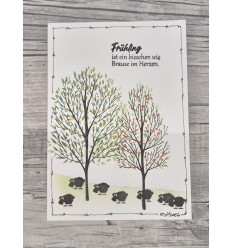 Stamp &amp; Stencil Set Ethereal Trees - Simon Hurley