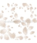 Scrapbooking Papier Federn hellbraun - Alexandra Renke