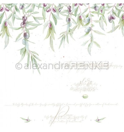 Scrapbooking Papier Olive Power - Alexandra Renke