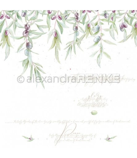 Scrapbooking Papier Olive Power - Alexandra Renke