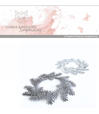 Matrice de découpe couronne de sapin - Charlie & Paulchen