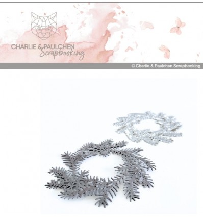 Matrice de découpe couronne de sapin - Charlie & Paulchen