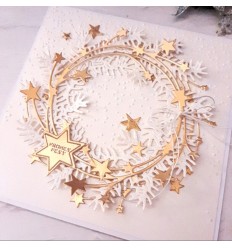 Matrice de découpe couronne d'étoiles  - Charlie &amp; Paulchen