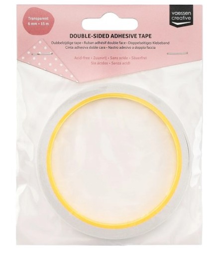 Doppelseitiges Klebeband 6 mm x 15 m